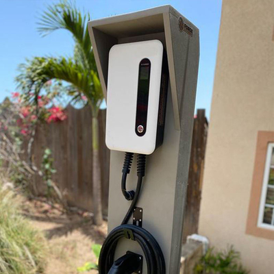 7Kw Ev 충전기 Ip66 32A 1단계 220V 가정용 벽에 장착된 전기 자동차 충전기