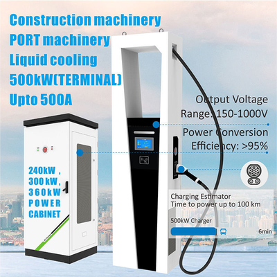 360Kw/600Kw CCS2 인터페이스 표준과 함께 Split 타입 Ev 초고속 충전소