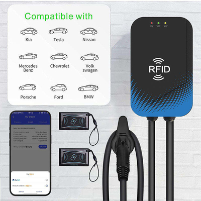 CE 인증 7 Kw Wallbox Ev 충전기 사용자 인증 RFID ISO/IEC 14443A/B